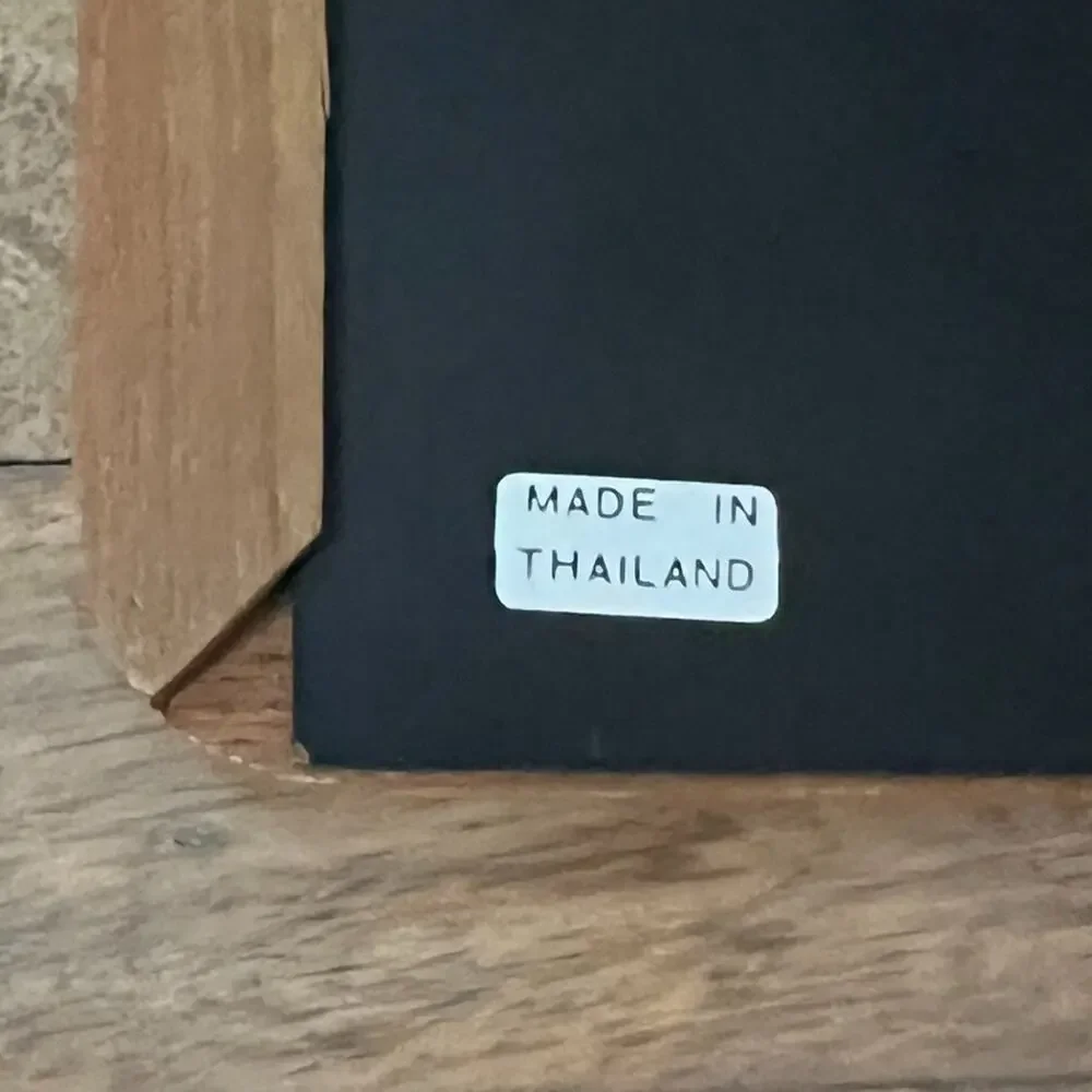 Contemporary Quality Wood Frame For 7.5x10 Pecan Color Made in Thailand